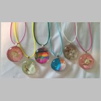 Crystal Flower Pendants