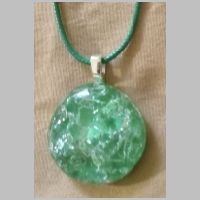 Green or White Crystal pendants