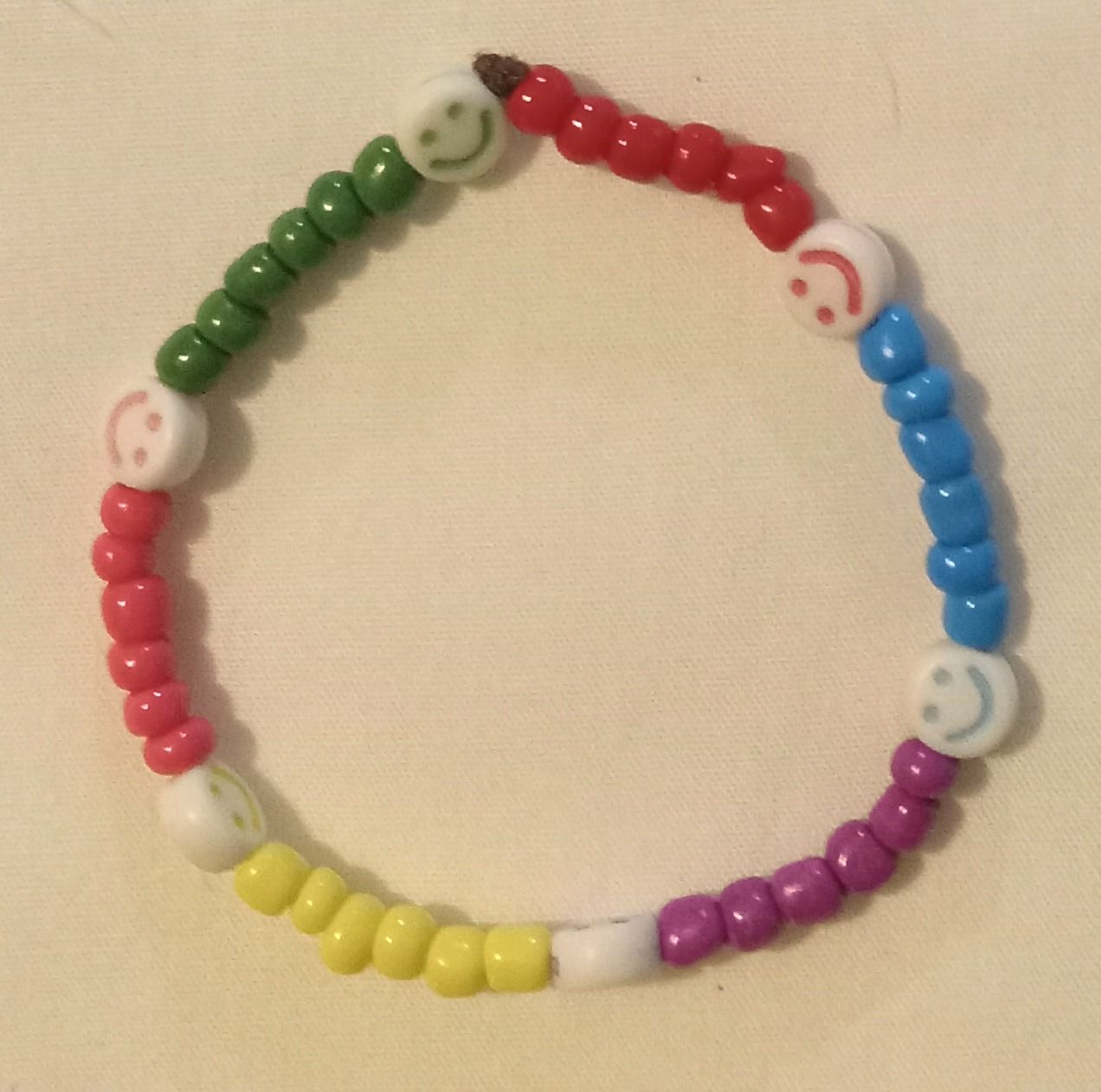 happy face stretch bracelet